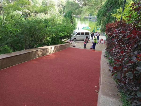 克孜勒苏柯尔克孜彩色路面施工